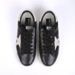 Maison Margiela Replica Low-Top Sneakers in Black Suede and Leather - Image 4