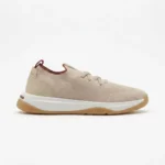 Loro Piana 360 Flexy Walk Knit Sneaker in Beige Sand Wish Wool - Image 4