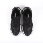 Hermès Bouncing Sneaker in Black Technical Mesh and Leather - Image 3