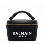 Balmain Paris canvas vanity bag