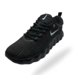 Nike Mindbody / Perforated Chunky Sole Sneaker - Triple Black - Image 2