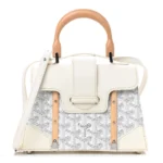 Goyard wood-handle bag