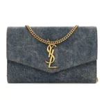 YSL denim envelope bag