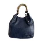 Miu Miu grained leather bucket bag