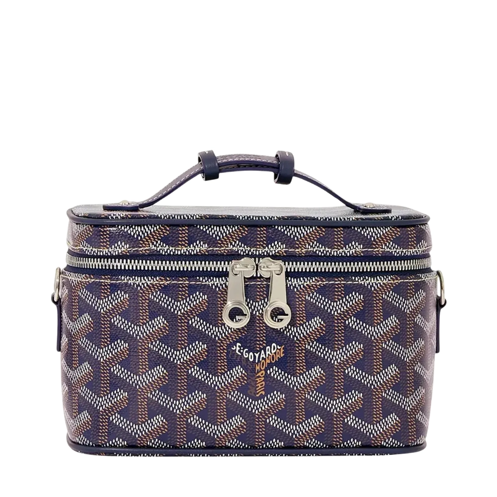 Goyard-Vanity-Case-Palace-Trunk-Pouch-BLUE-1 Goyard Goyardine Muse Mini Vanity Case - Image 1