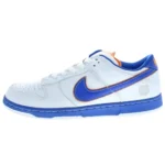 Nike SB Dunk Low Mets White Royal Blue Orange - Image 5