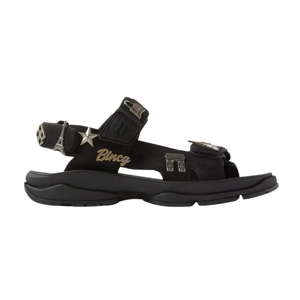 PMBA001400001-SHOES-BALENCIGA-Black-1 Balenciaga Track Sandal Black - Image 1