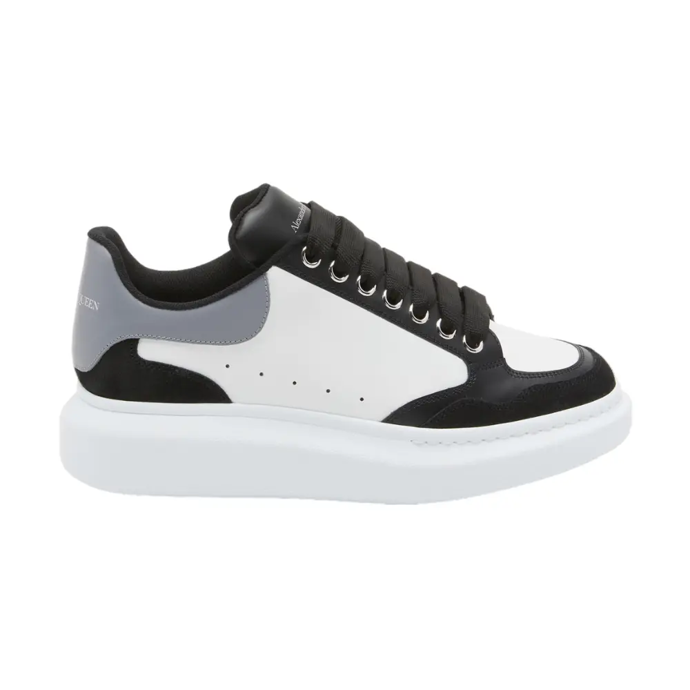 SMAQ000100060-SHOES-ALEXANDER-White.Black-1 Alexander McQueen Oversized Low-Top - White / Black / Grey Panel - Image 1