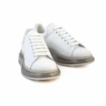 Alexander McQueen Oversized Low-Top - White / Translucent Smoke Sole - Image 2