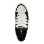 Amiri Skel-Top / Sunset Star Casual Low-Top Leather & Suede Sneakers - Image 3