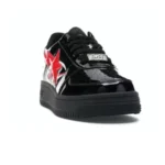Bape Bapesta Low Black Patent Leather Shark Face - Image 2