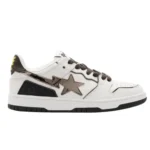 Bape Sk8 Sta White Brown Monogram '93