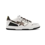 Bape Sk8 Sta White Brown Monogram '93