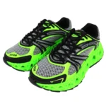 Dior B30 / Mesh & Cage Tech Sneaker - Neon Green / Black - Image 2