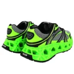 Dior B30 / Mesh & Cage Tech Sneaker - Neon Green / Black - Image 4