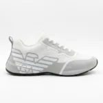 EA7 Emporio Armani Oversized Eagle Logo Runner - White / Grey