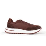 Loro Piana Weekender Suede & Fabric Sneakers (Brown)