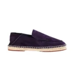 Loro Piana Seaside Walk Suede Espadrilles (Purple)