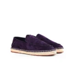 Loro Piana Seaside Walk Suede Espadrilles (Purple) - Image 2