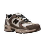 New Balance 530 Retro Running Sneaker - Coffee Brown / Cream Mesh - Image 3