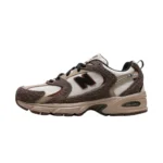New Balance 530 Retro Running Sneaker - Coffee Brown / Cream Mesh - Image 5