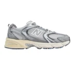 New Balance 530 Metallic Retro Running Sneaker - Grey / Silver Mesh