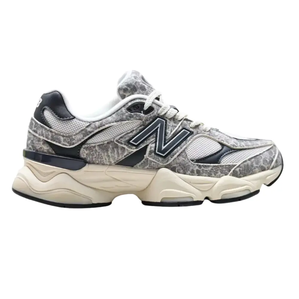 SMNB000900025-SHOES-NEWBALANCE-Gray-1 New Balance 9060 Distressed / Washed Suede - Rain Cloud Grey - Image 1