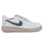 Nike Air Force 1 Low in Dark Grey Suede with Translucent Gum Sole