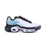 Nike Air Max Plus TN in White, Black and Aqua Blue Wave