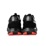 Hermès Bouncing Sneaker (Black Leather & Suede with Red Sole) - Image 3