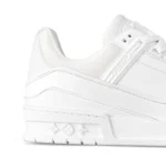 Louis Vuitton LV Trainer Low-Top Monogram Embossed - All White - Image 5