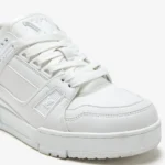 Louis Vuitton LV Trainer Low-Top Monogram Embossed - All White - Image 3