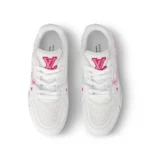 Louis Vuitton Trainer White Pink Cherry Blossom
