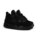Air Jordan 4 Retro 'Black Cat' (All-Black Suede) - Image 2