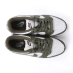 Nike Dunk Low in Olive Green and White - Image 4