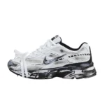 Nike Vomero / Tuned Custom Graffiti Paint White Black - Image 6