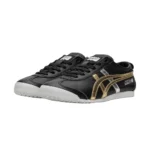Onitsuka Tiger Mexico 66 Black / Gold & Silver Stripes - Image 3