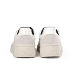 Balmain B-Court Leather Low-Top Sneakers (White/Grey) - Image 3