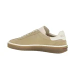Loro Piana Suede & Leather Low-Top Sneakers Beige Gum - Image 4