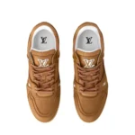 Louis Vuitton LV Trainer Grained Leather - Havana Brown / Tan - Image 3