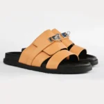 Hermès Chypre Sandal (Beige Leather) - Image 2