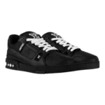 Louis Vuitton LV Trainer Low-Top Monogram Embossed - Triple Black - Image 2