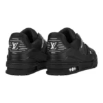 Louis Vuitton LV Trainer Low-Top Monogram Embossed - Triple Black - Image 4