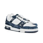 Louis Vuitton LV Trainer Sneaker (Blue Denim Monogram) - Image 2