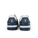 Louis Vuitton LV Trainer Sneaker (Blue Denim Monogram) - Image 3