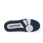 Louis Vuitton LV Trainer Sneaker (Blue Denim Monogram) - Image 5