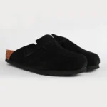Birkenstock Boston Suede Clogs (Black) - Image 2