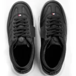 Moncler Trailgrip Grain Leather Low-Top Sneakers (Black) - Image 4