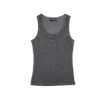 Miu Miu Embroidered Ribbed Tank Top