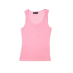 Miu Miu Embroidered Ribbed Tank Top - Image 2